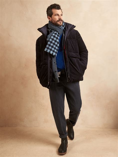 banana republic corduroy puffer.